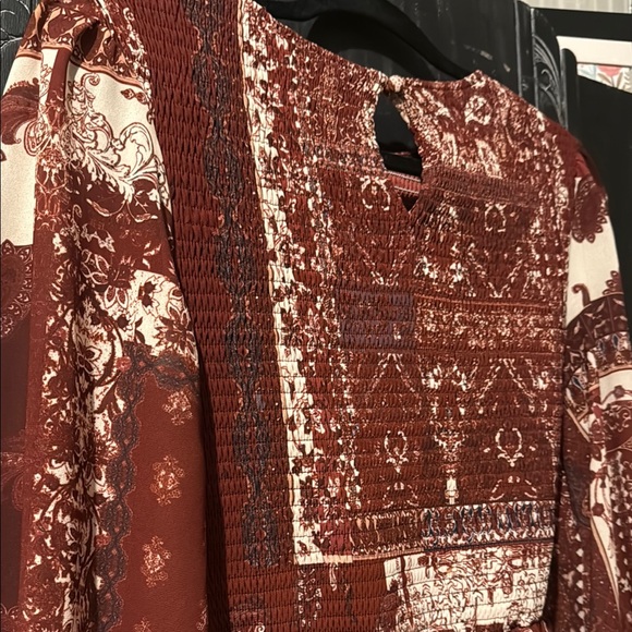 Flying Tomato Red and White Long Sleeve Dress - Picture 11 of 16